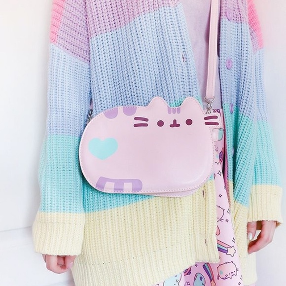 Dolls Kill Handbags - Pastel Pink Pusheen Crossbody Purse